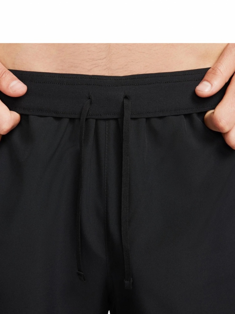 Nike Black Challenger Athletic Shorts with Neon Green Trim - Picture 5 of 11